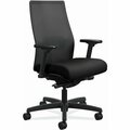 Ofm IGNITION 2.0 4-WAY STRETCH MID-BACK MESH TASK CHAIR, SUPPORTS UP TO 300 LBS., BLK SEAT, BLK BASE HONI2M2AMLC10TK